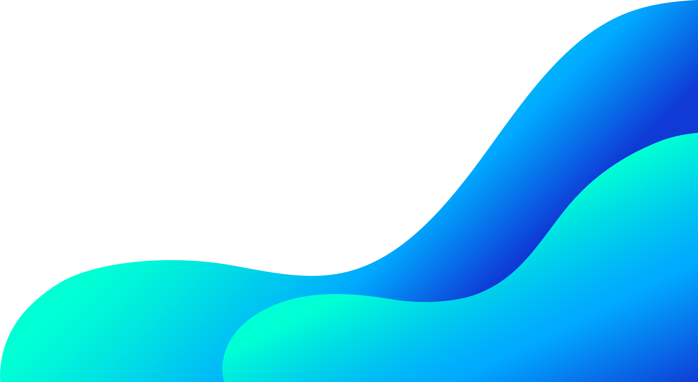 Liquid blue wavy corner element